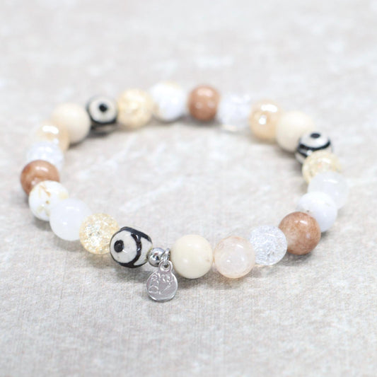 NAMIB DUSK | Natuursteen armband mix | 8mm | Normal Fit