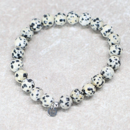 CLASSIC DALMATIER JASPIS | Dalmatier jaspis armband | 8mm | Normal Fit