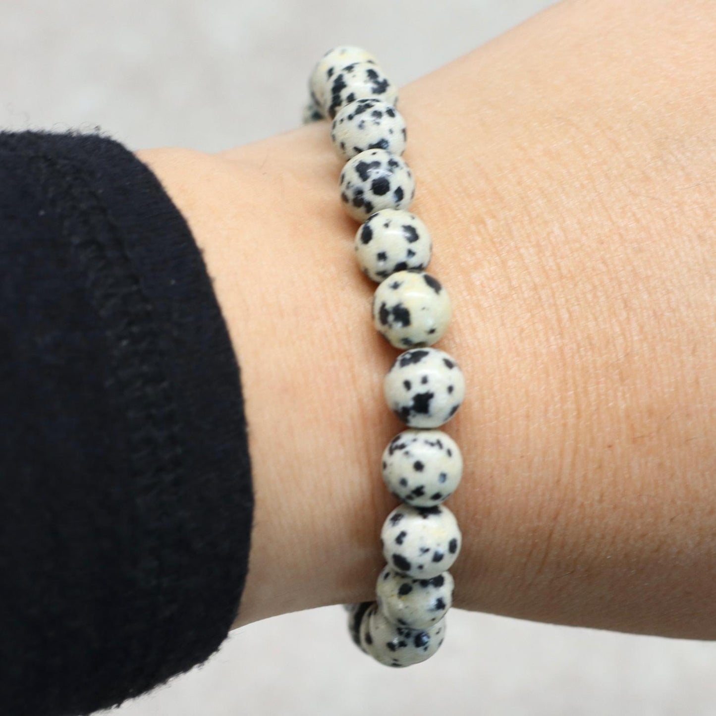 CLASSIC DALMATIER JASPIS | Dalmatier jaspis armband | 8mm | Normal Fit