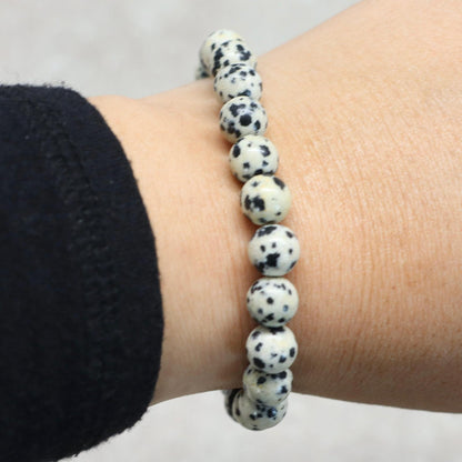 CLASSIC DALMATIER JASPIS | Dalmatier jaspis armband | 8mm | Normal Fit