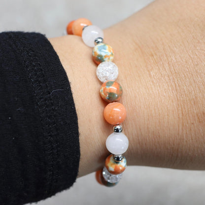 SAN FRANCISCO SPARK | Natuursteen armband mix | 8mm | Normal Fit