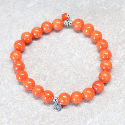 IZMIR GLOW | Chalcedoon armband | 8mm | Normal Fit