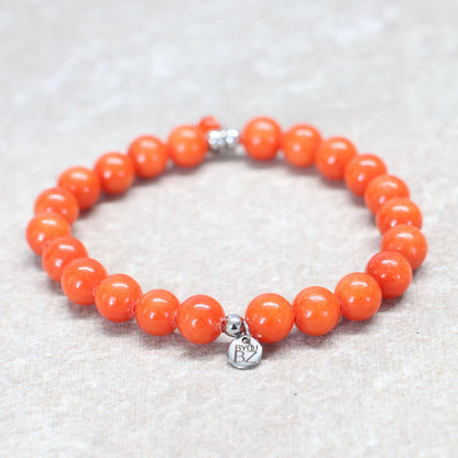 IZMIR GLOW | Chalcedoon armband | 8mm | Normal Fit