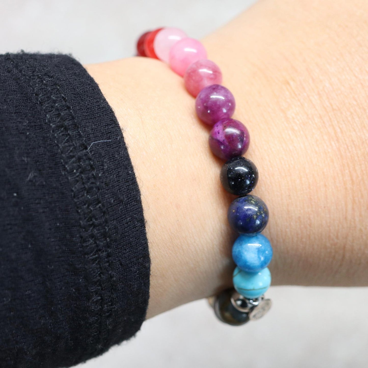 BALI SPIRIT | Natuursteen armband mix | 8mm | Normal Fit