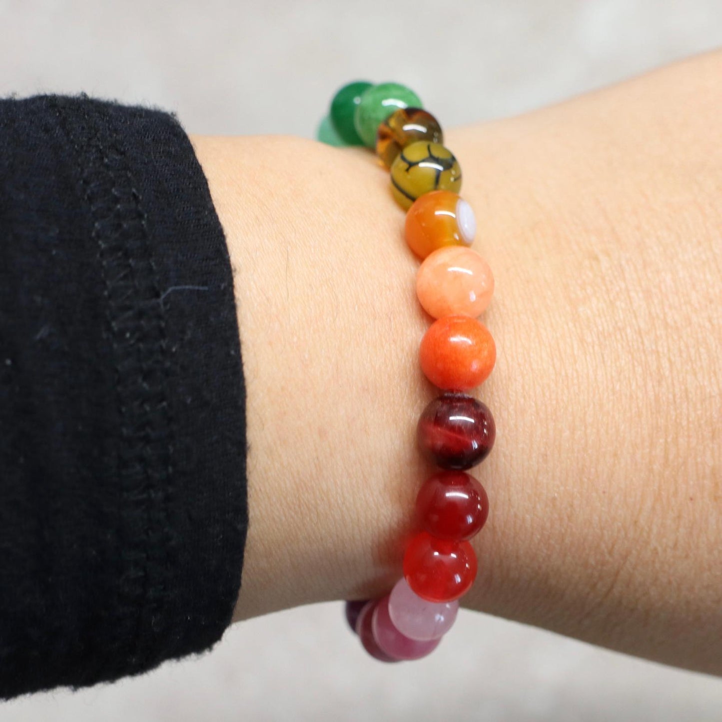 BALI SPIRIT | Natuursteen armband mix | 8mm | Normal Fit