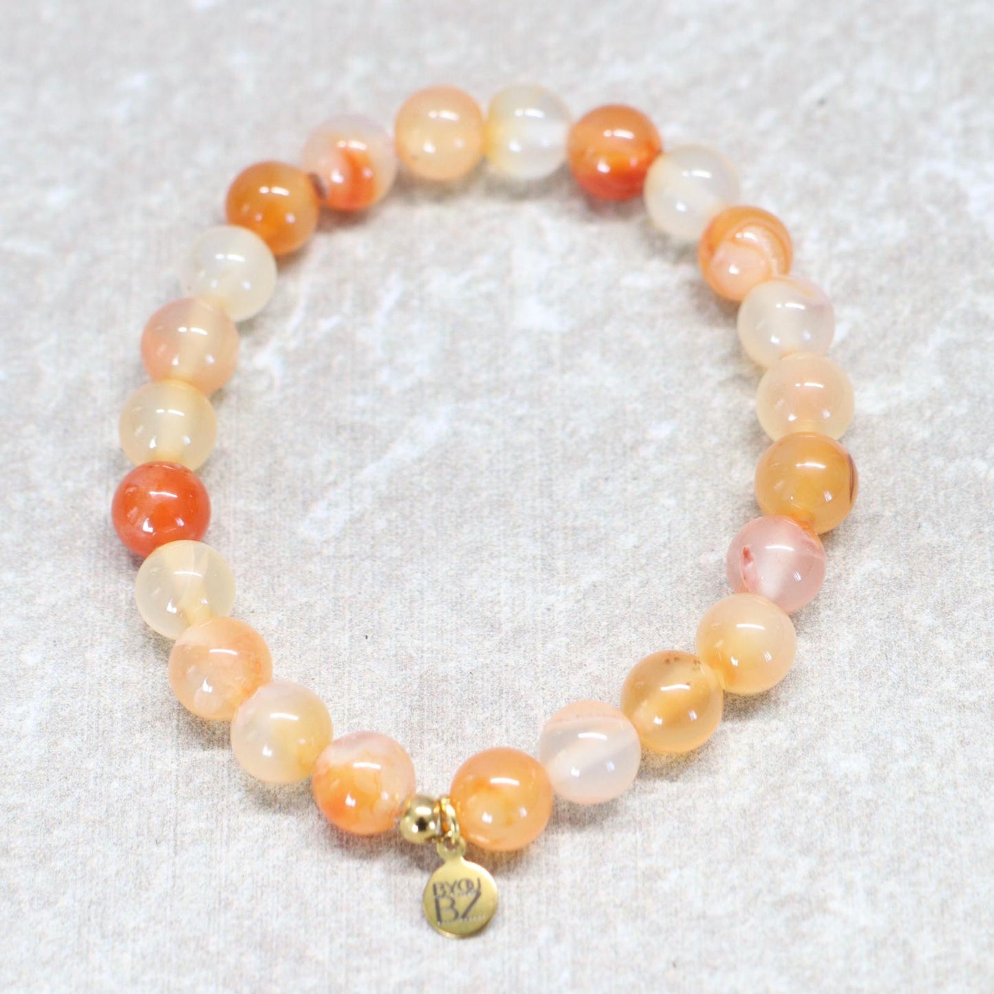 VALENCIA BLOOM | Natuursteen armband mix | 8mm | Normal Fit