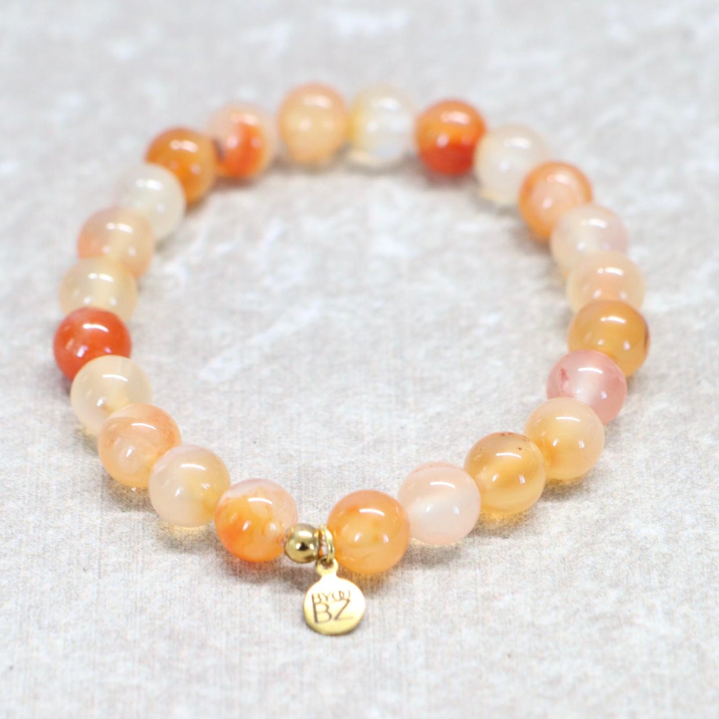 VALENCIA BLOOM | Natuursteen armband mix | 8mm | Normal Fit