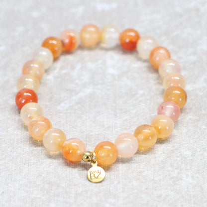 VALENCIA BLOOM | Natuursteen armband mix | 8mm | Normal Fit