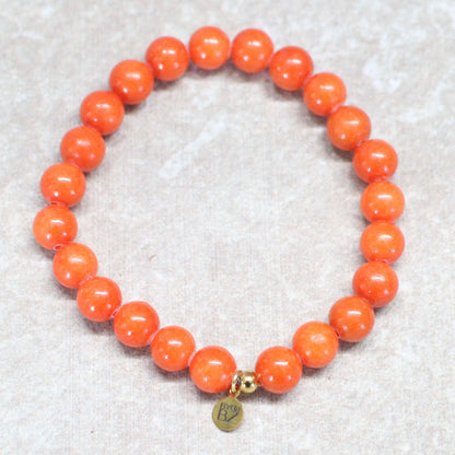 HOLLANDS GLORIE | Chalcedoon armband | 8mm | Normal Fit