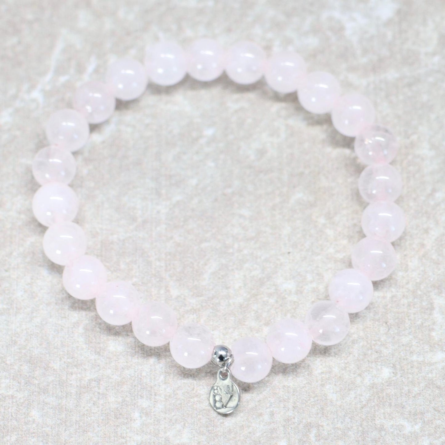 CLASSIC ROZENKWARTS | Rozenkwarts armband | 8mm | Normal Fit