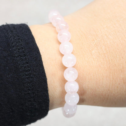 CLASSIC ROZENKWARTS | Rozenkwarts armband | 8mm | Normal Fit