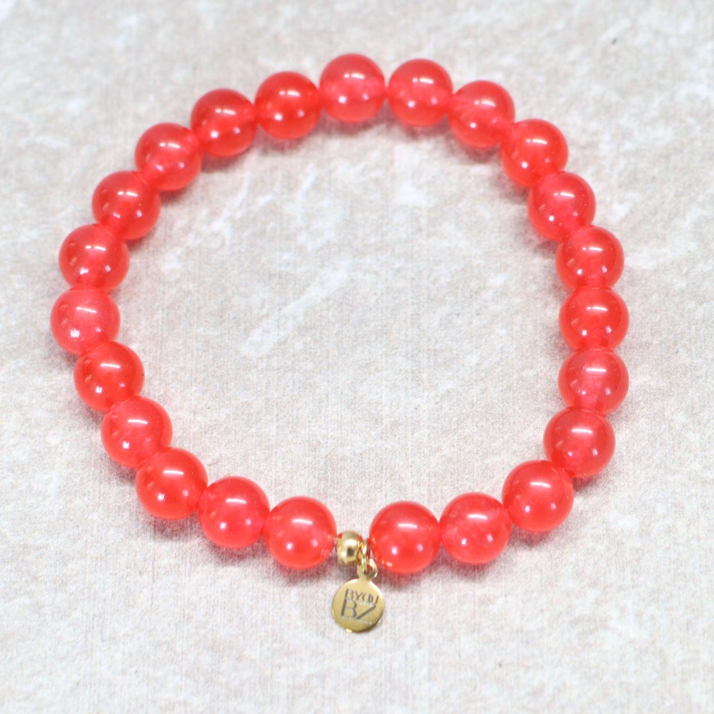 FIRE OF MÁLAGA | Chalcedoon armband | 8mm | Normal Fit