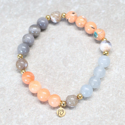 SEVILLA GLOW | Natuursteen armband mix | 8mm | Normal Fit