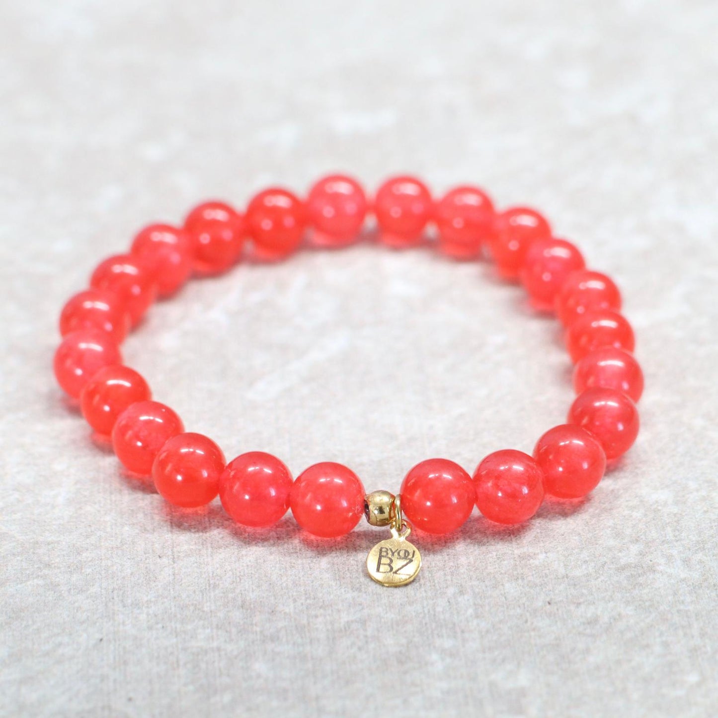FIRE OF MÁLAGA | Chalcedoon armband | 8mm | Normal Fit