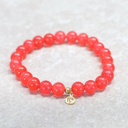 FIRE OF MÁLAGA | Chalcedoon armband | 8mm | Normal Fit