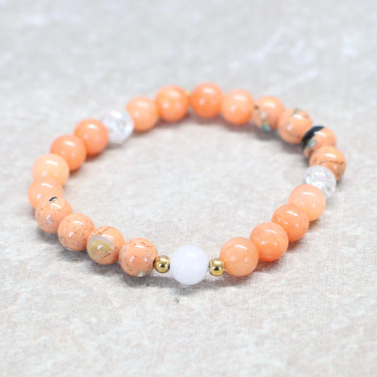 PLAYA DEL CARMEN | Natuursteen armband mix | 8mm | Normal Fit