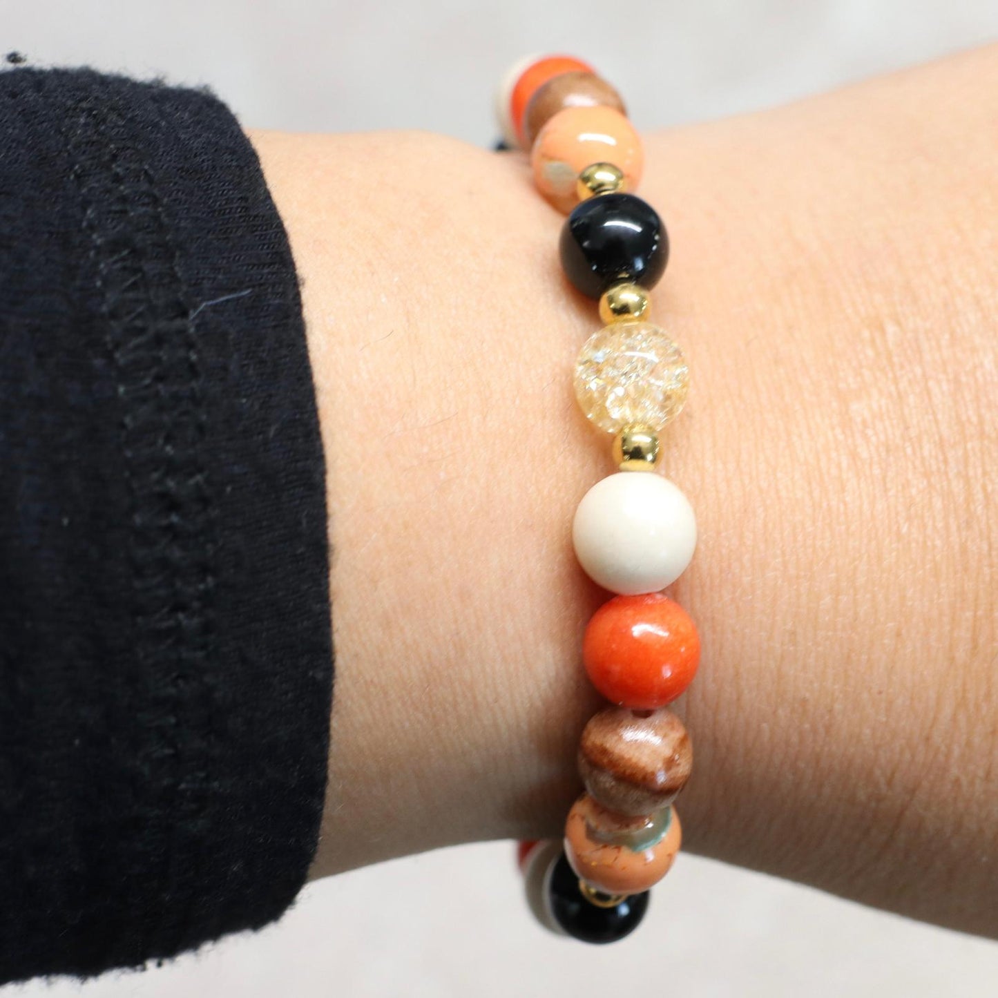 CANYON SPIRIT | Natuursteen armband mix | 8mm | Normal Fit