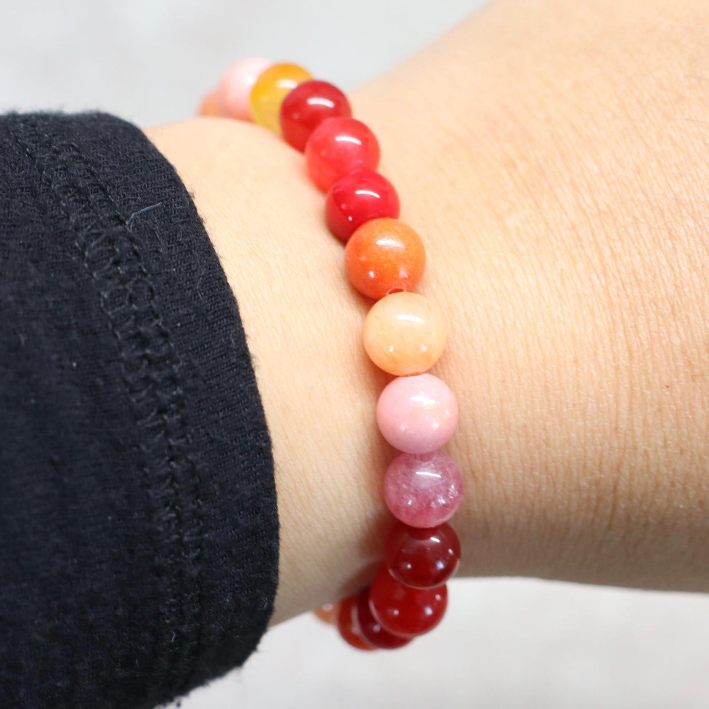 DIN DAENG DUSK | Natuursteen armband mix | 8mm | Normal Fit
