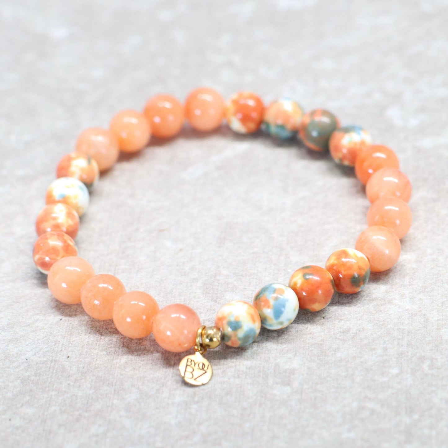 SEDONA GLOW | Natuursteen armband mix | 8mm | Normal Fit