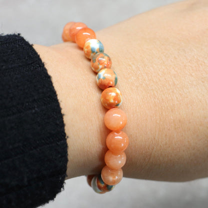 SEDONA GLOW | Natuursteen armband mix | 8mm | Normal Fit