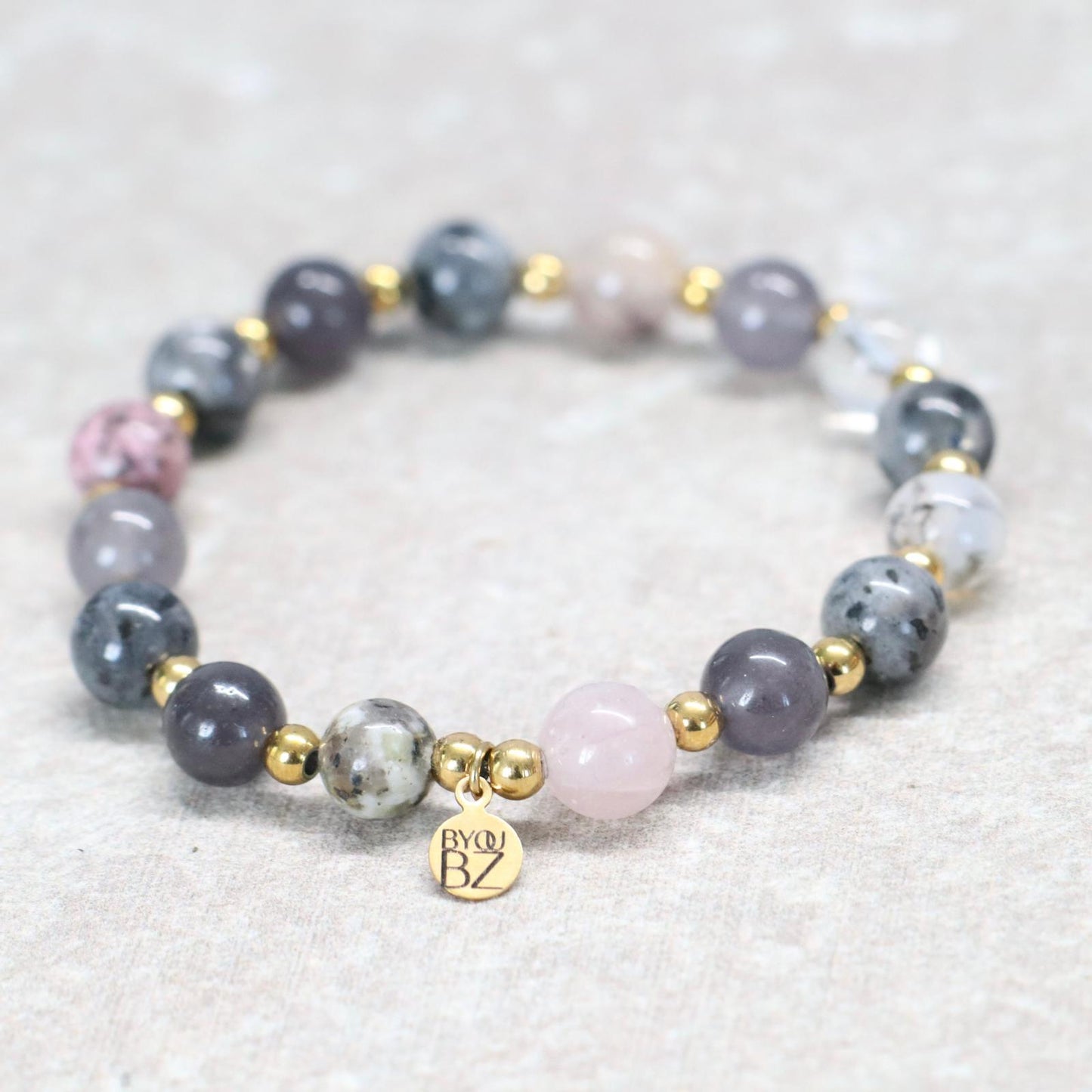 MYSTIC KYOTO | Natuursteen armband mix | 8mm | Normal Fit