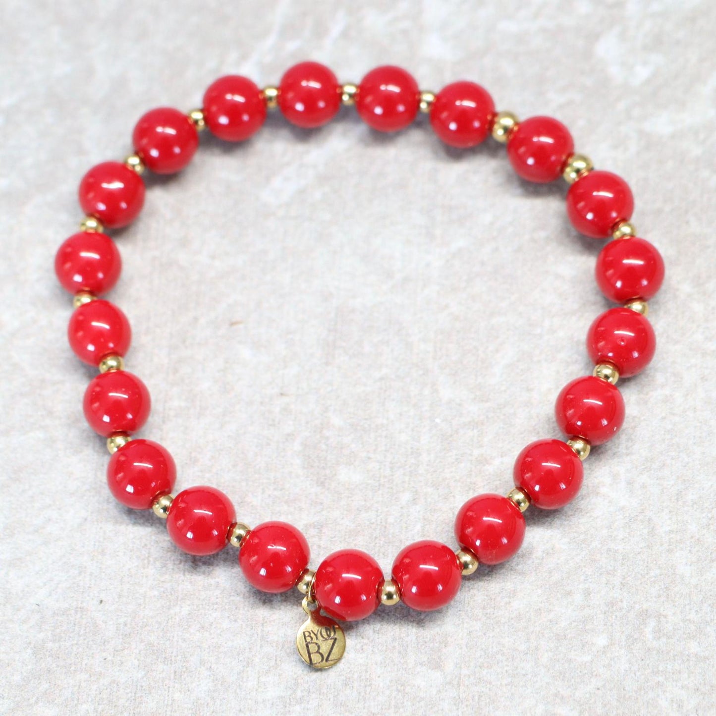 CIELO ROSSO | Jade armband | 8mm | Normal Fit