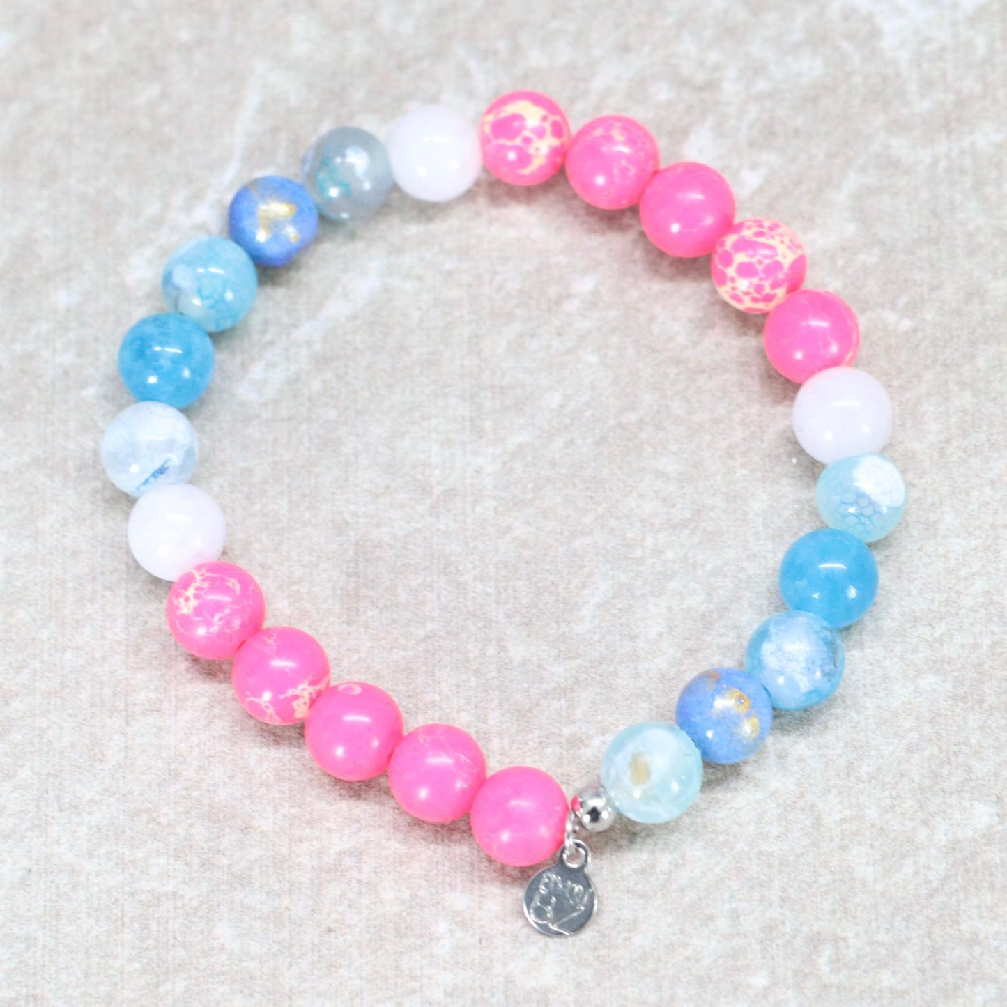 MIAMI BEACH | Natuursteen armband mix | 8mm | Normal Fit