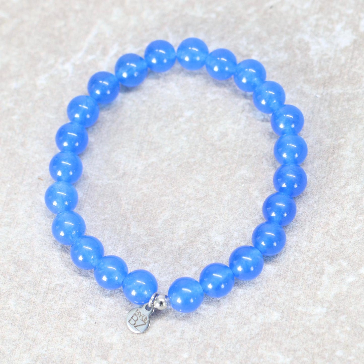 KOH PHI PHI BLUES | Chalcedoon armband | 8mm | Normal Fit