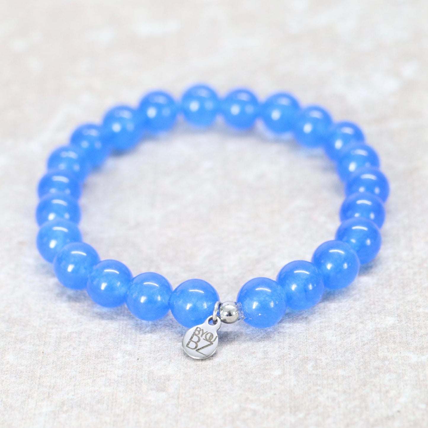 KOH PHI PHI BLUES | Chalcedoon armband | 8mm | Normal Fit