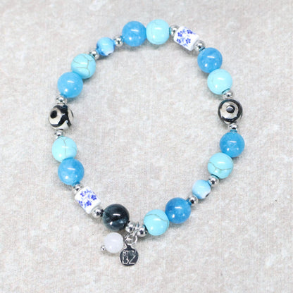 MYKONOS BREEZE | Natuursteen armband mix | 8mm | Normal Fit