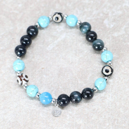 MAMBO BEACH | Natuursteen armband mix | 8mm | Normal Fit