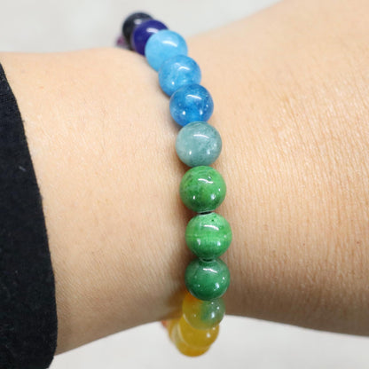SOUL SPECTRUM BOLD | Natuursteen armband mix | 8mm | Normal Fit