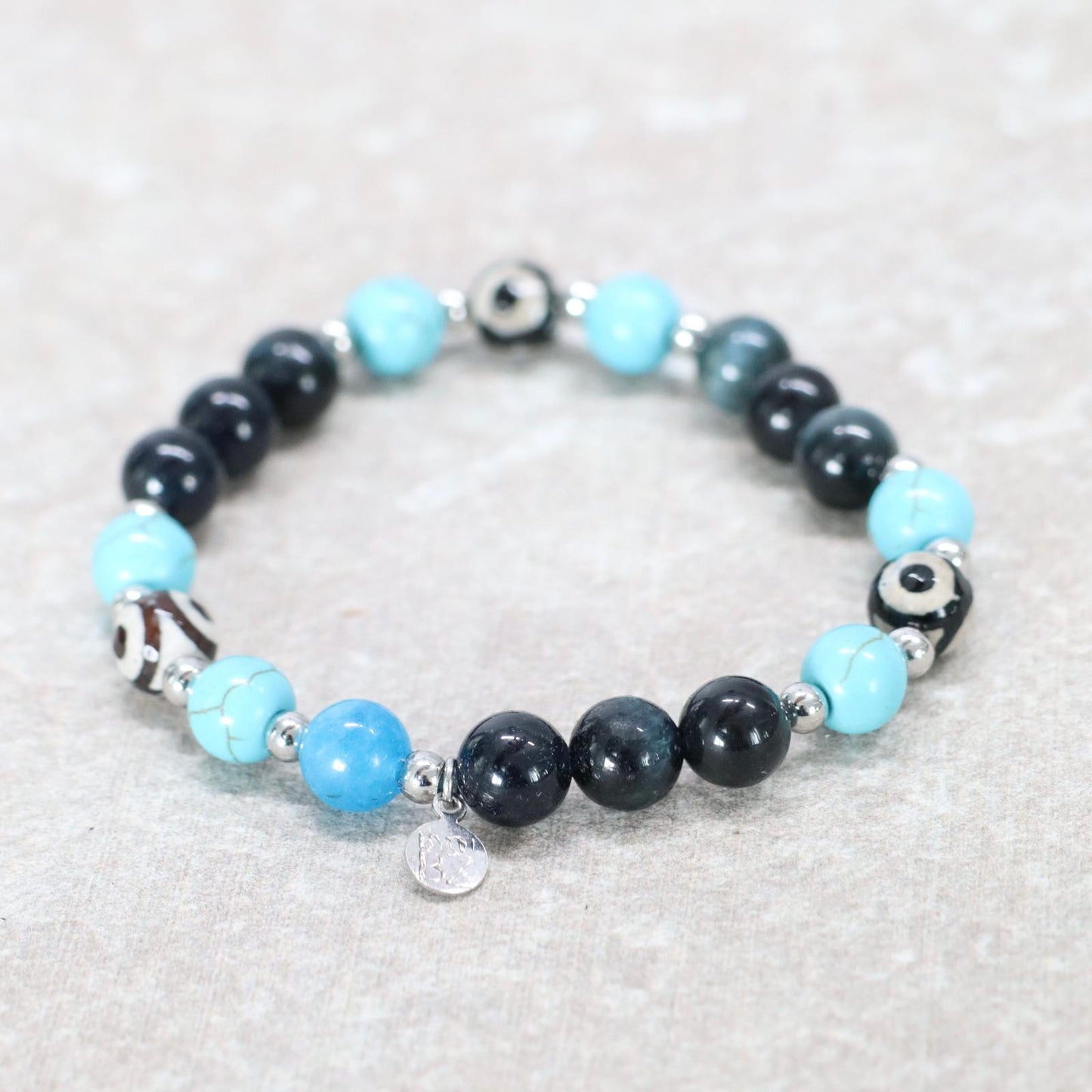 MAMBO BEACH | Natuursteen armband mix | 8mm | Normal Fit