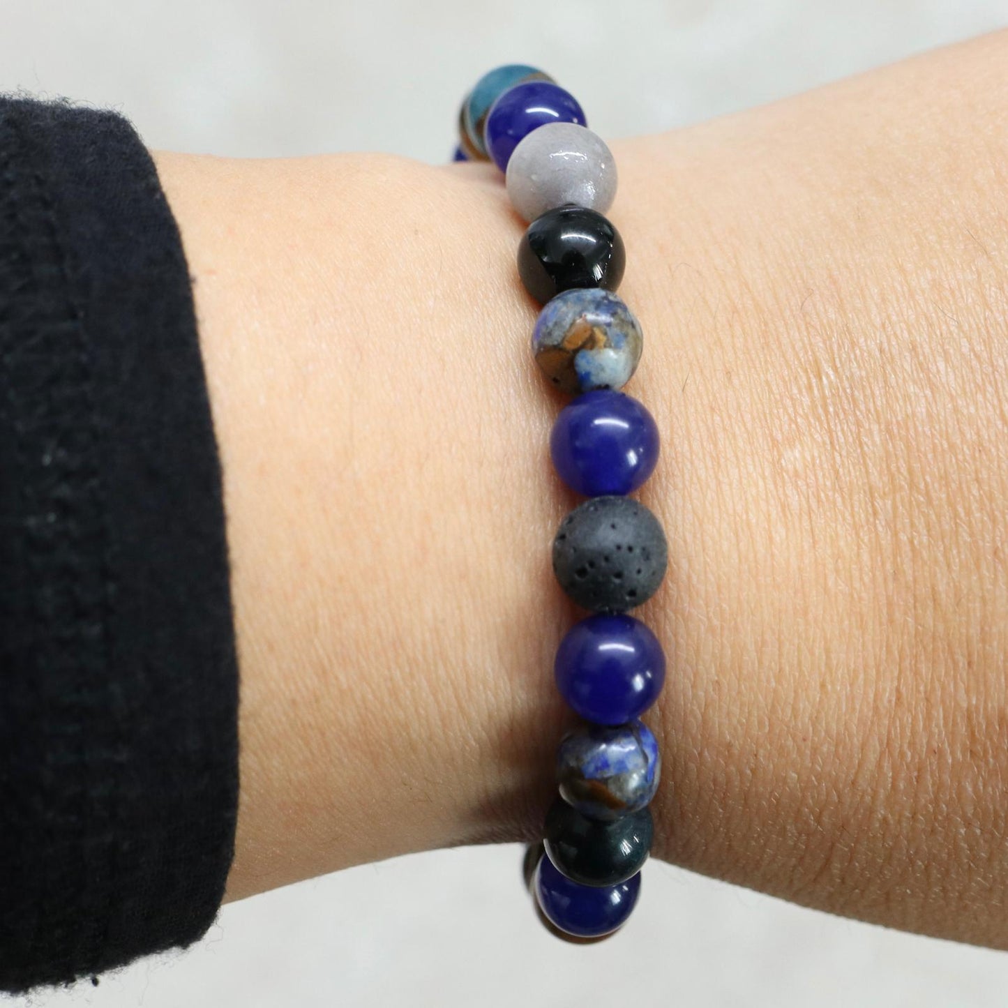 AYUTTHAYA ECHO | Natuursteen armband mix | 8mm | Normal Fit