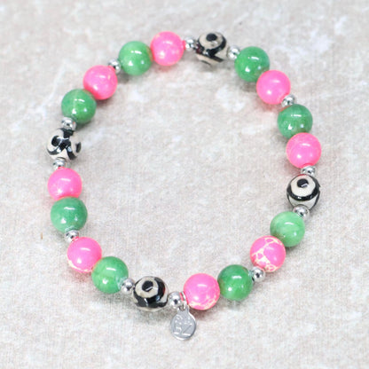BOCAS DEL TORO | Natuursteen armband mix | 8mm | Normal Fit