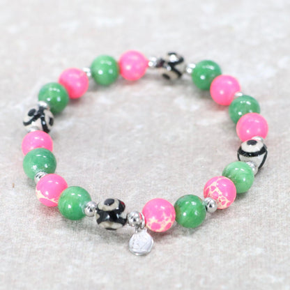 BOCAS DEL TORO | Natuursteen armband mix | 8mm | Normal Fit
