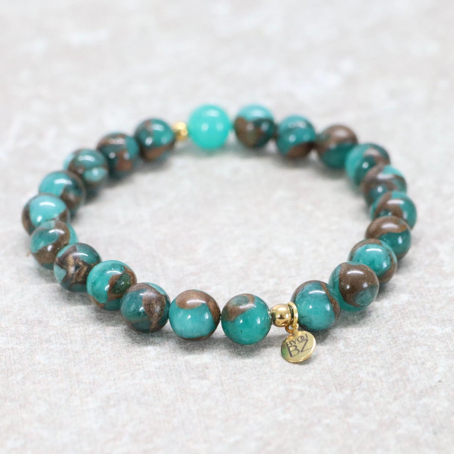 TAMAN SPIRIT | Cloisonné jaspis armband | 8mm | Normal Fit
