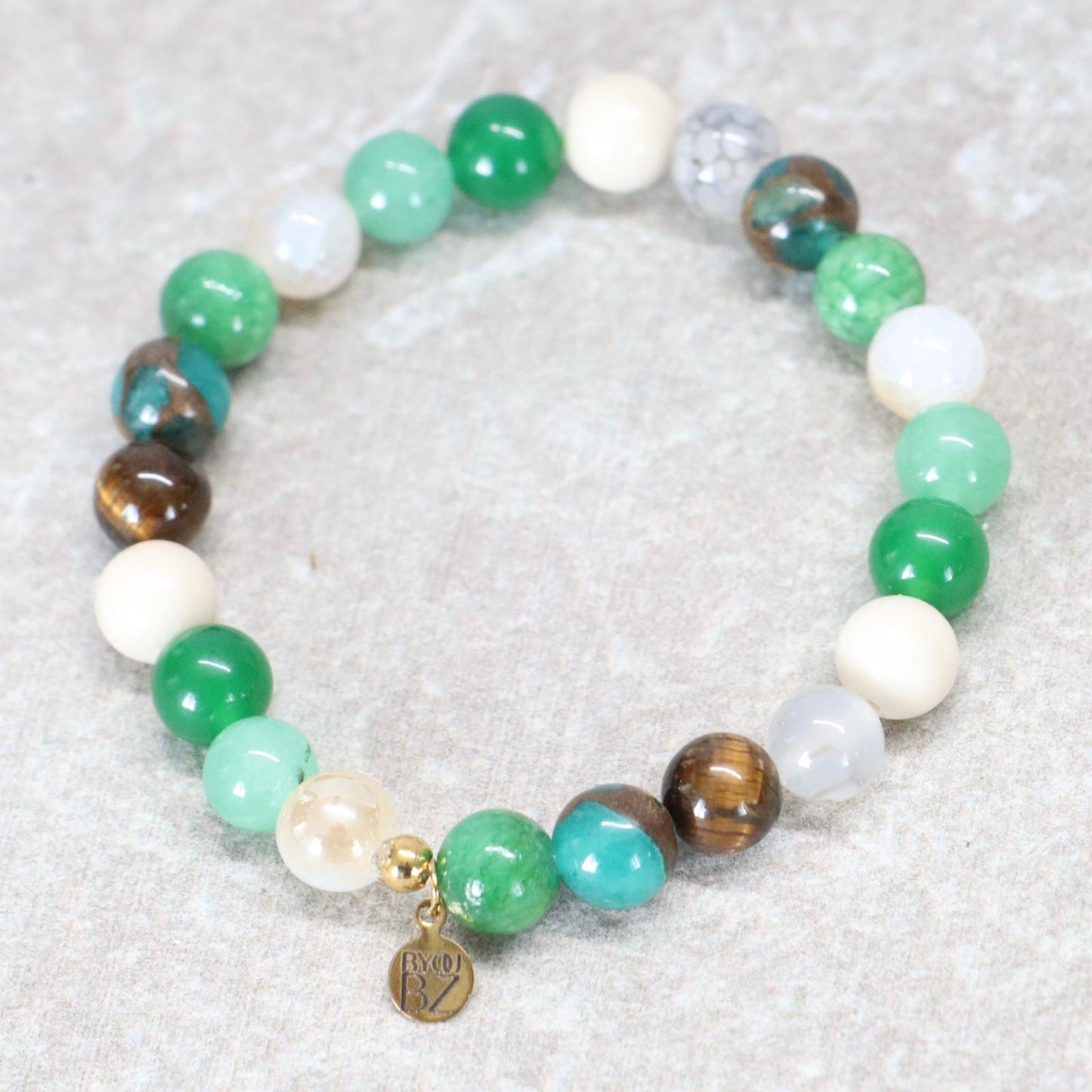 TIKAL SPIRIT | Natuursteen armband mix | 8mm | Normal Fit