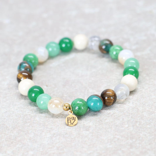TIKAL SPIRIT | Natuursteen armband mix | 8mm | Normal Fit