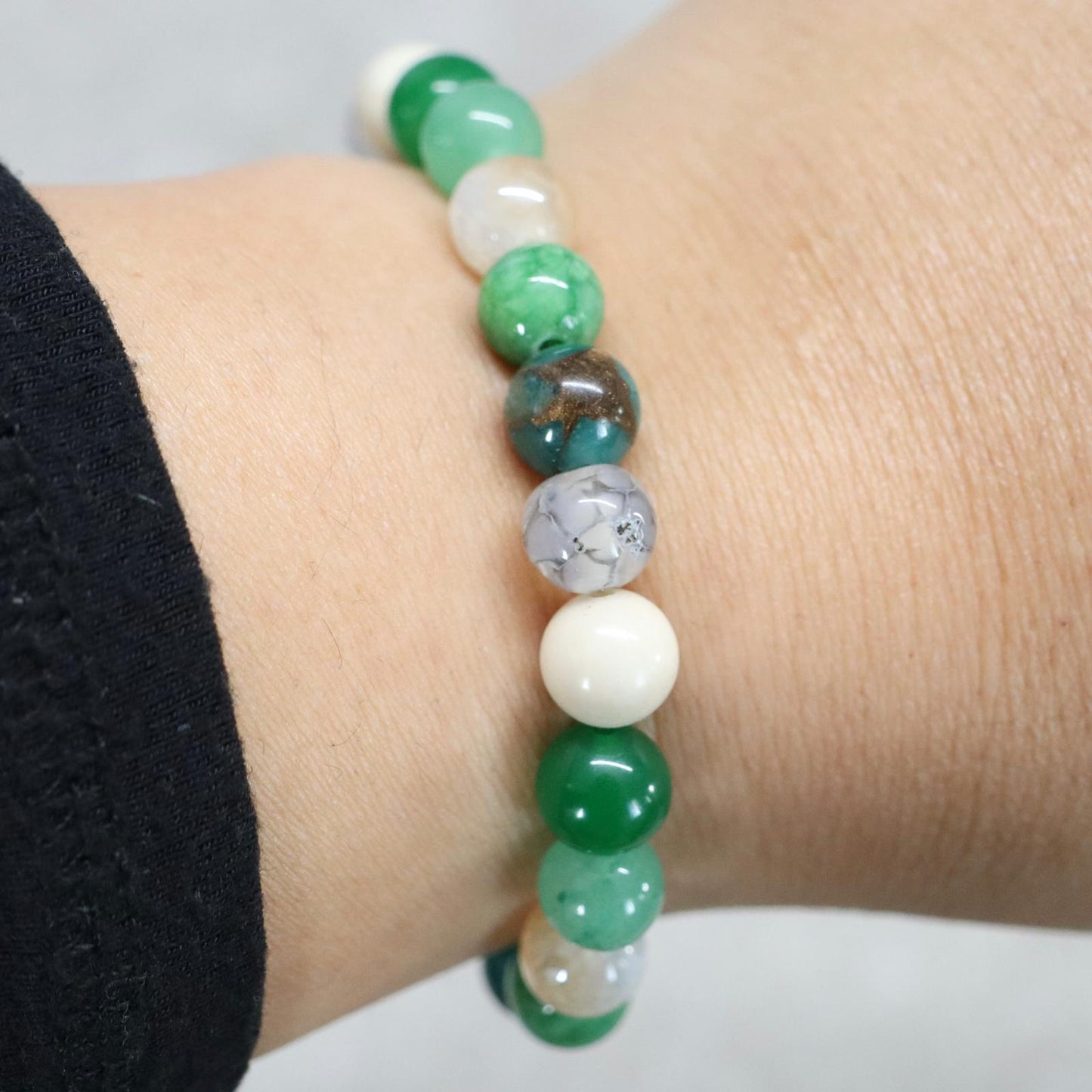 TIKAL SPIRIT | Natuursteen armband mix | 8mm | Normal Fit