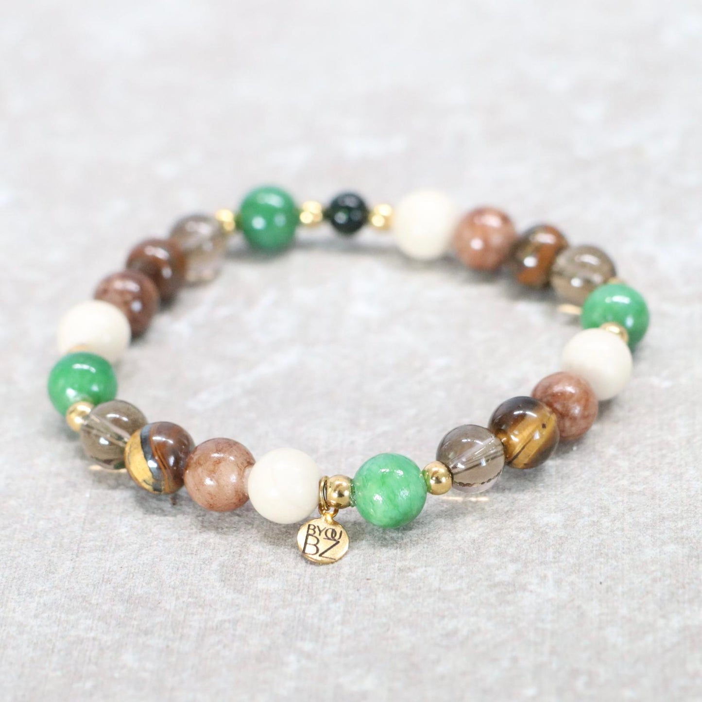 CHIANG MAI EARTH | Natuursteen armband mix | 8mm | Normal Fit