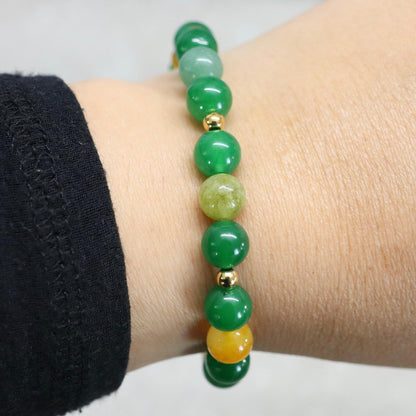 MADEIRA GLOW | Chalcedoon armband | 8mm | Normal Fit