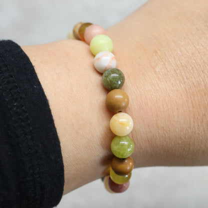YUNNAN GARDEN | Natuursteen armband mix | 8mm | Normal Fit