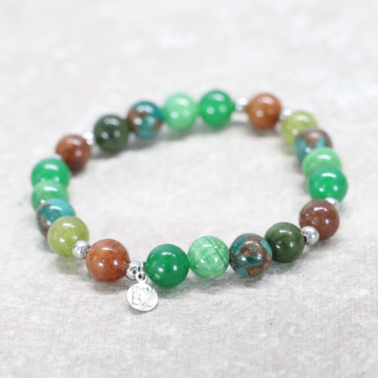 KHAO SOK SPIRIT | Natuursteen armband mix | 8mm | Normal Fit