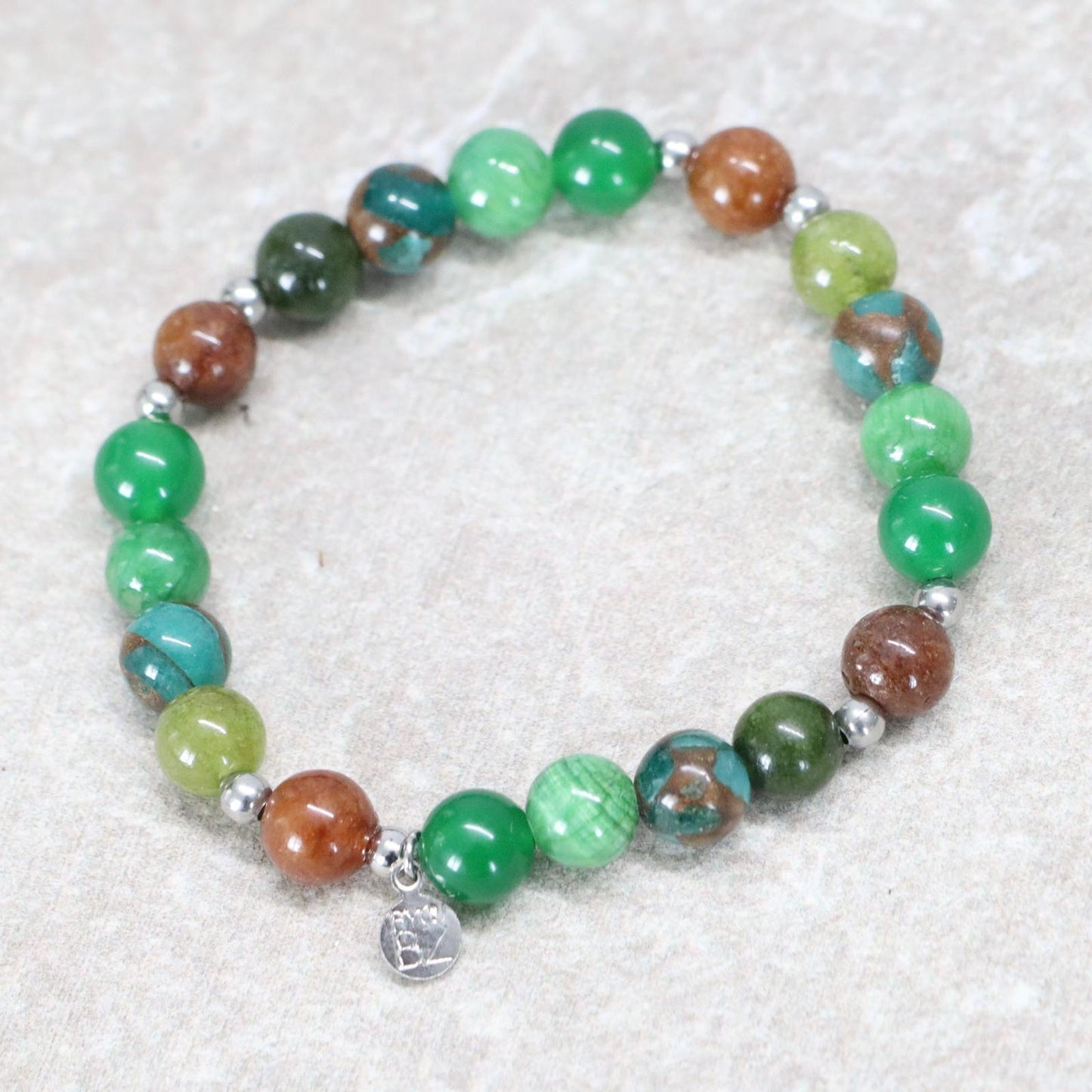 KHAO SOK SPIRIT | Natuursteen armband mix | 8mm | Normal Fit