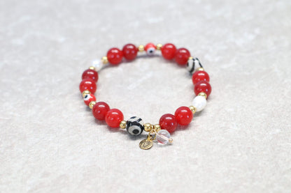 RED ISTANBUL | Natuursteen armband mix | 8mm | Normal Fit