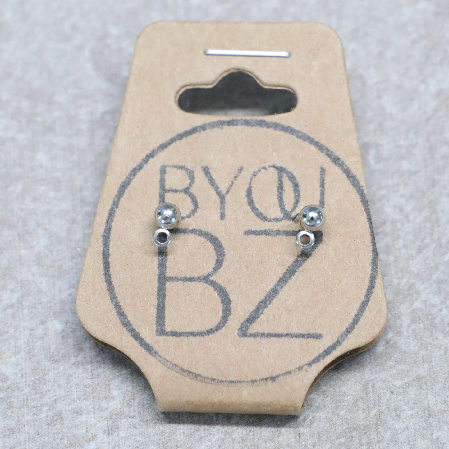 Oorknop | Zilver | 4mm