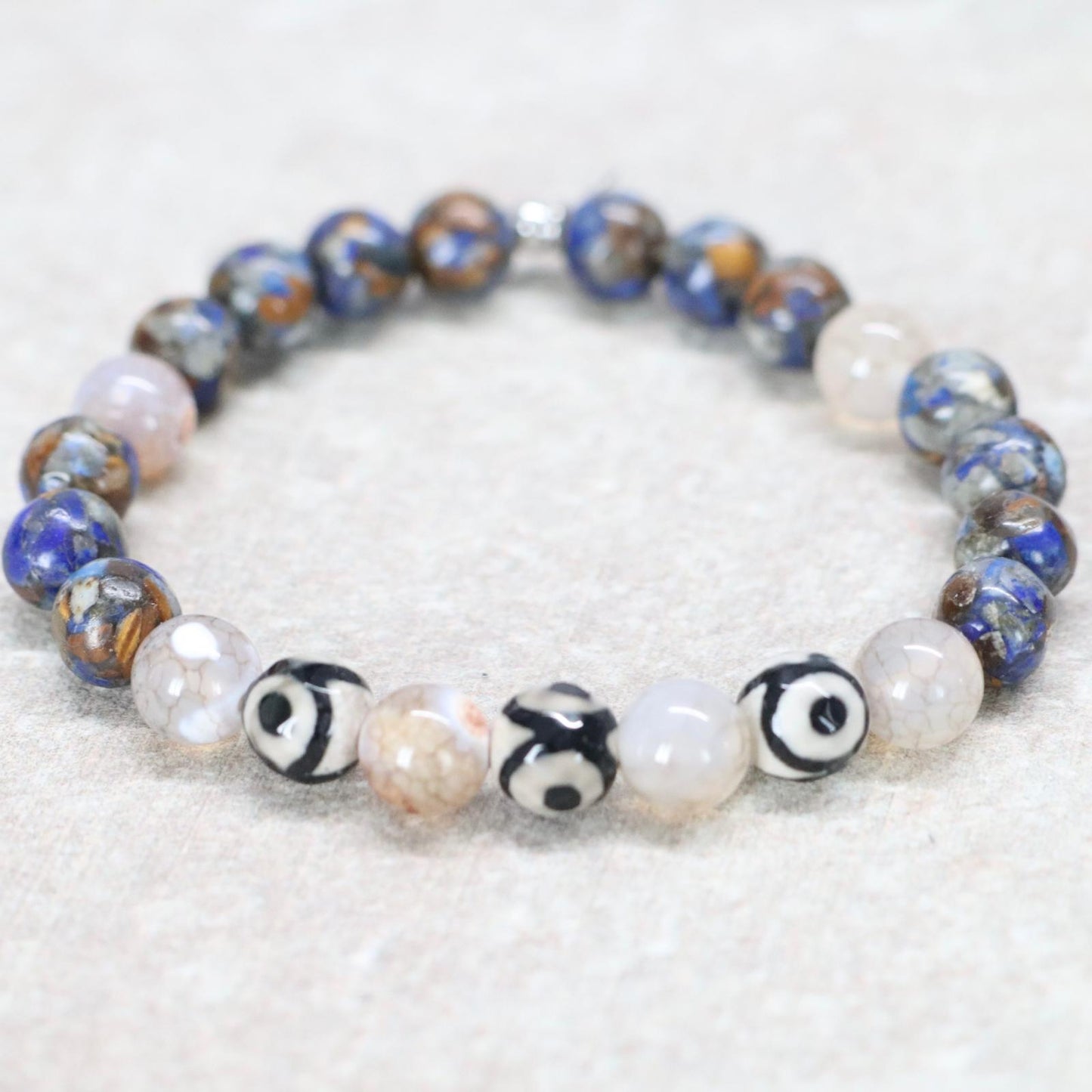 EVEREST ALTITUDE | Natuursteen armband mix | 8mm | Normal Fit