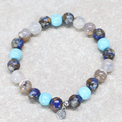 KOH LANTA CALM | Natuursteen armband mix | 8mm | Normal Fit