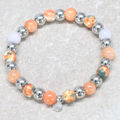 CARTAGENA GLOW | Chalcedoon jaspis armband | 8mm | Normal Fit